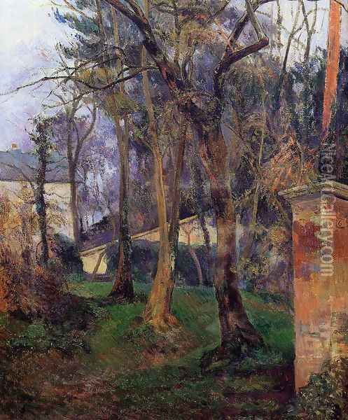 Abandoned Garden Rouen Oil Painting - Paul Gauguin