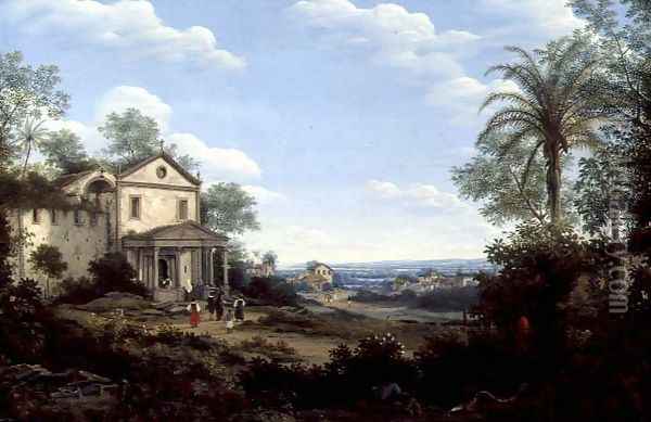 Brazilian Landscape, 1665 Oil Painting - Frans Jansz. Post