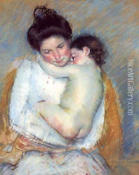 Mother and Child 1900-2 Oil Painting - Mary Cassatt