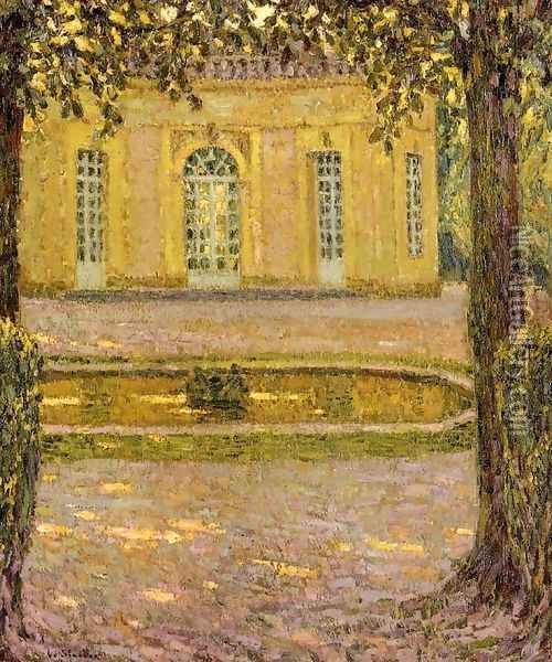 Le Pavillon Francais, Versailles Oil Painting - Henri Eugene Augustin Le Sidaner