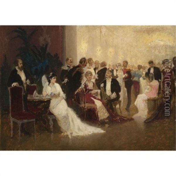 The Ballroom Oil Painting - Ilya Repin