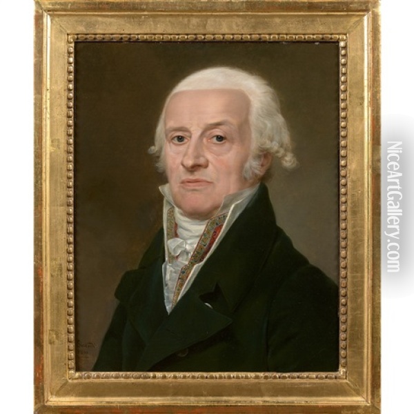 Portrait D'homme En Buste Oil Painting - Louis Marie Sicard