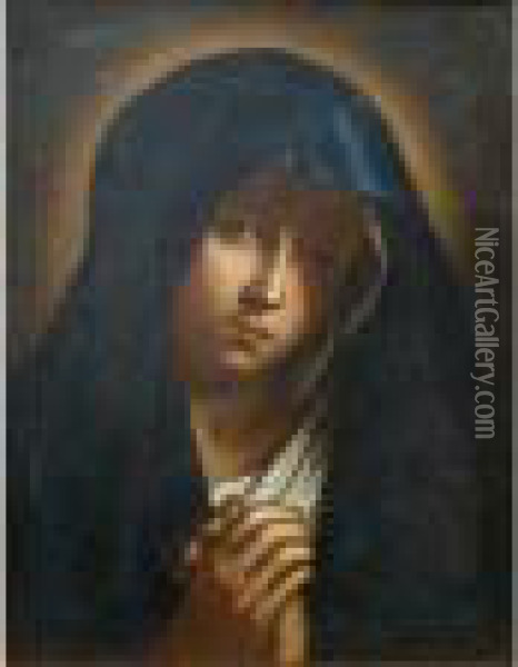 Madonna In Preghiera Oil Painting - Giovanni Battista Salvi