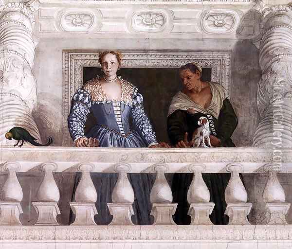 Figures behind the Parapet Oil Painting - Paolo Veronese (Caliari)