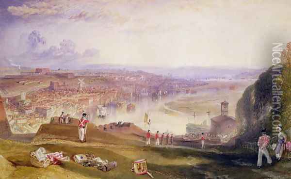 Chatham, Towards Fort Pitt Oil Painting - Joseph Mallord William Turner