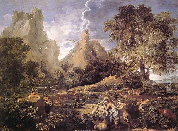 Landscape with Polyphemus 1648 Oil Painting - Nicolas Poussin