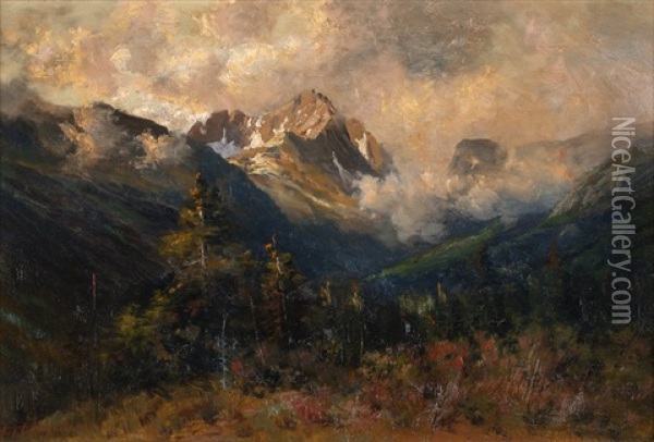 San Juan Mountain, Estes Park Oil Painting - Charles Partridge Adams