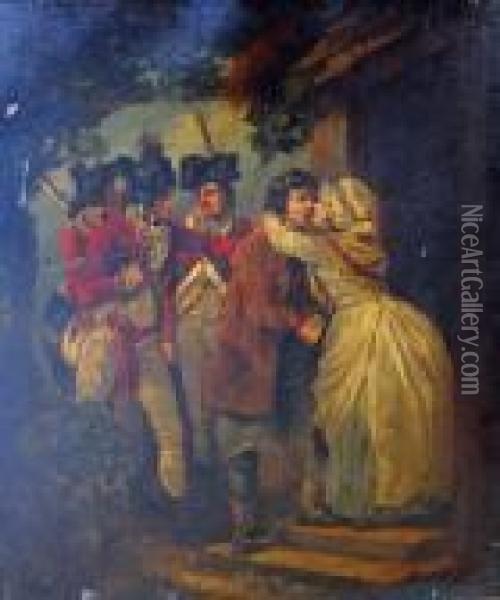 The Arrest Oil Painting - George Morland