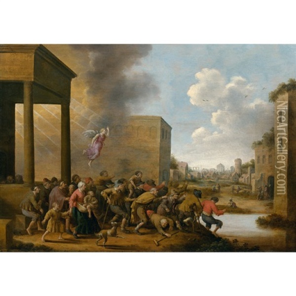 La Parabole Des Aveugles Oil Painting - Joost Cornelisz. Droochsloot