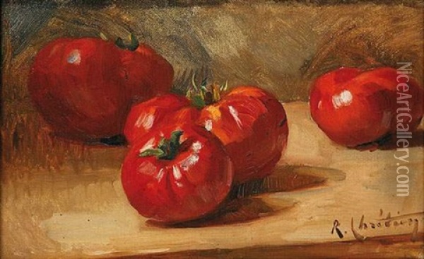 Nature Morte Aux Tomates Oil Painting - Rene Louis Chretien