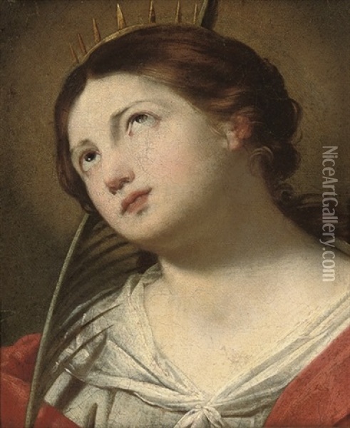 Saint Catherine Of Alexandria Oil Painting - Francesco de Rosa