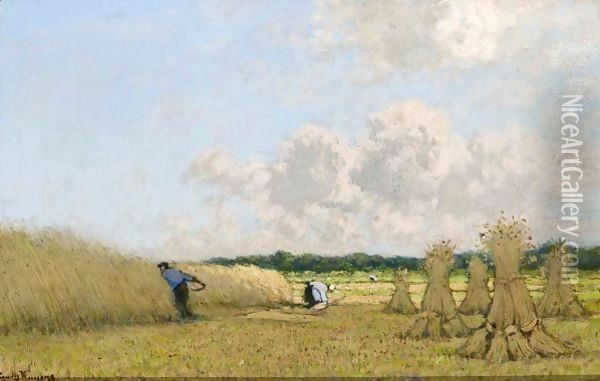 Harvest Time Oil Painting - Cornelis Kuypers