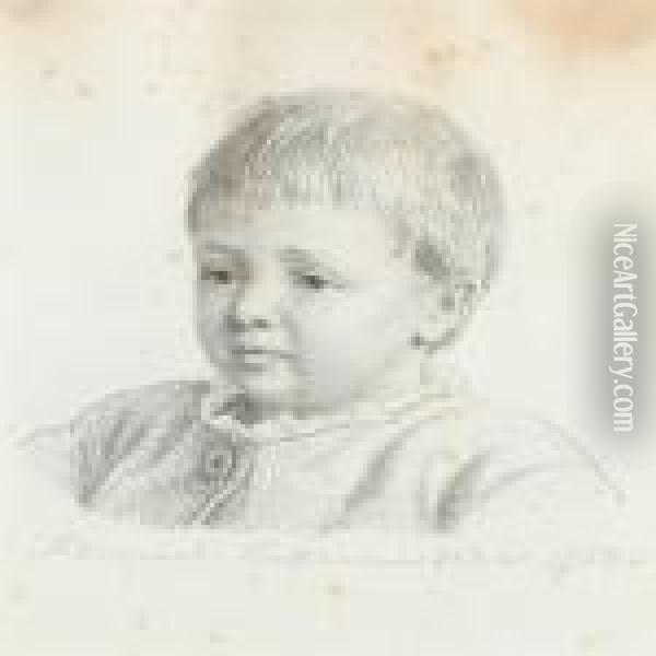 Portrait Of A Boy Oil Painting - Joakim Skovgaard