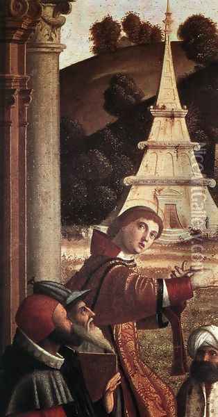 Disputation of St Stephen (detail) 1514 Oil Painting - Vittore Carpaccio