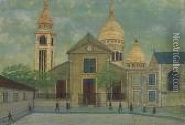 Eglise Saint Pierre De Montmartre Oil Painting - Louis Vivin