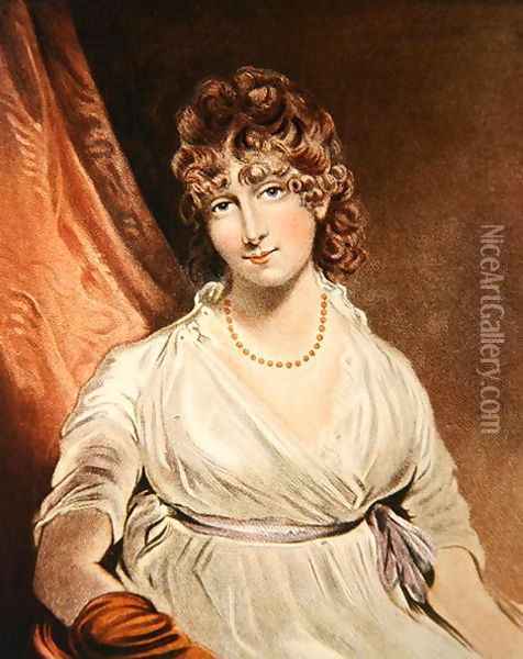 Portrait of the Honourable Mrs Bouverie Oil Painting - John Hoppner