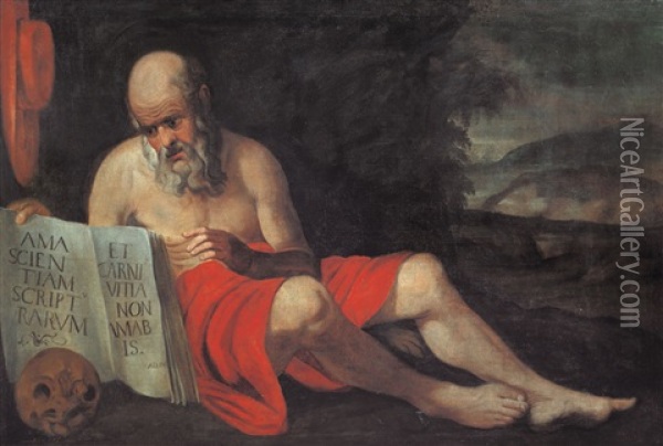 San Girolamo Oil Painting - Benedetto Rusconi