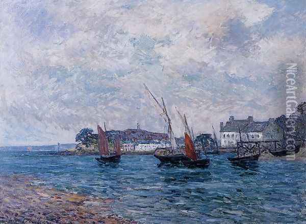 Reentering Port at Douarnenez Oil Painting - Maxime Maufra