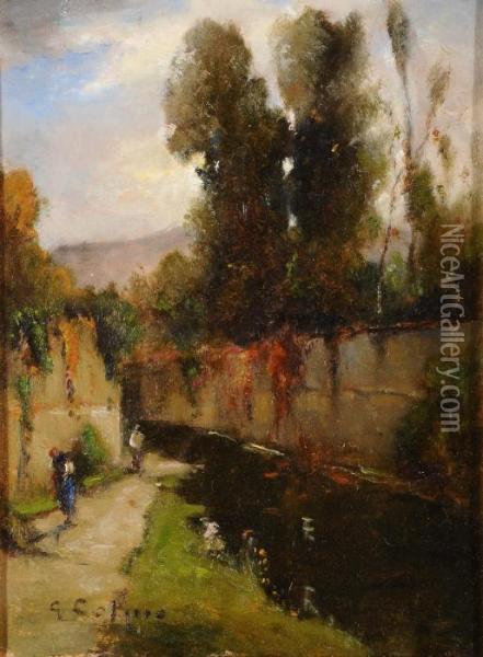 Il Canale Margherita Oil Painting - Giovanni Colmo