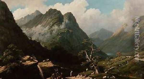 Highland Landscape Oil Painting - John Knox