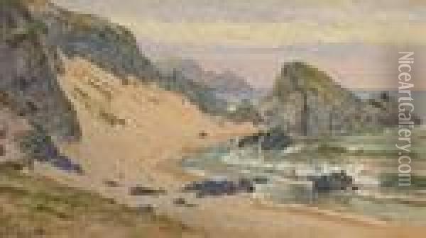 Coastal Inlet Oil Painting - William Trost Richards