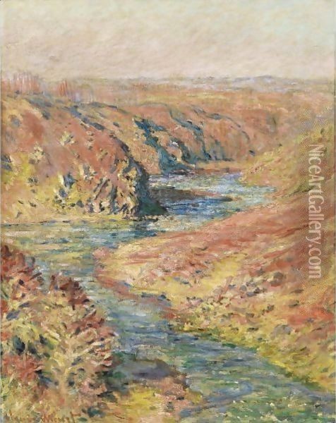 LA VALLEE DE LA CREUSE A FRESSELINES Oil Painting - Claude Oscar Monet
