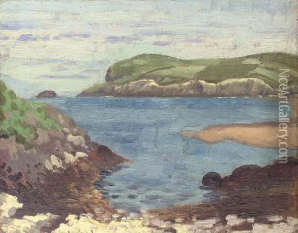 A Rocky Cove Oil Painting - James Dickson Innes