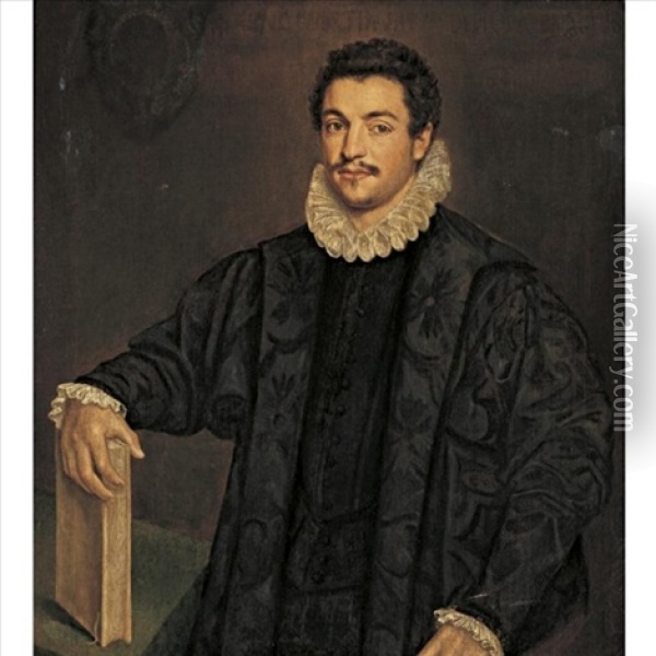 Portrait Of A Nobleman Oil Painting - Leandro da Ponte Bassano
