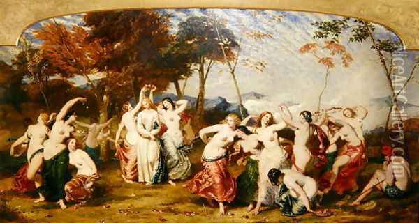 The Dance at Colins Melody, 1850 Oil Painting - Frederick Richard Pickersgill