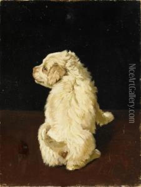 Hundvalp Oil Painting - Johan Gustav Von Holst