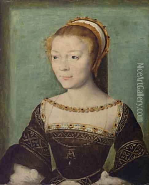 Anne de Pisseleu Duchesse d ampes Oil Painting - Edward William Cooke