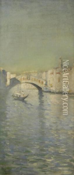 Venetian View Oil Painting - Frank Myers Boggs