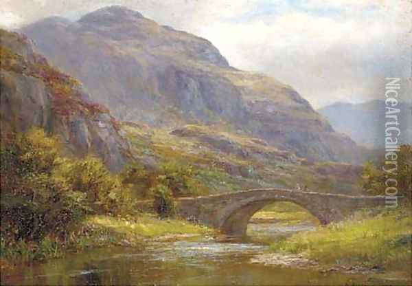 Kings Howe, Grange Bridge, near Keswick Oil Painting - William Lakin Turner