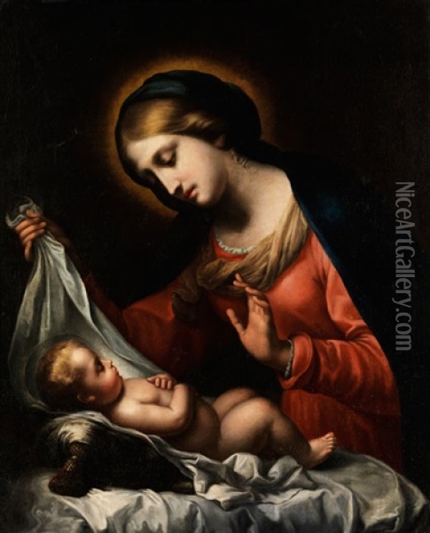 Madonna Mit Dem Kind Oil Painting - Onorio Marinari