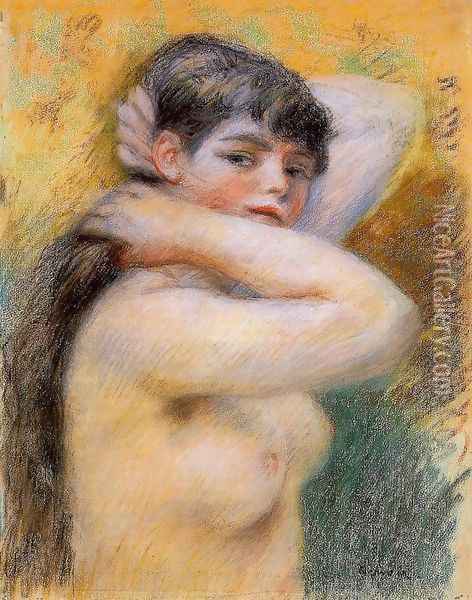 Young Woman At Her Toilette Oil Painting - Pierre Auguste Renoir