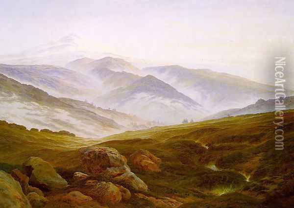 Riesengebirge 1835 Oil Painting - Caspar David Friedrich