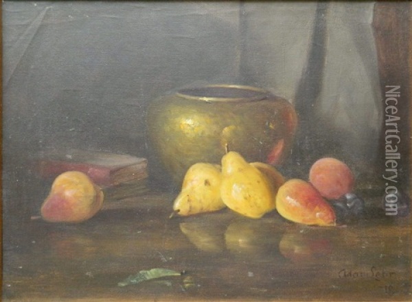 Still Life Of Pears Oil Painting - Adam Lehr
