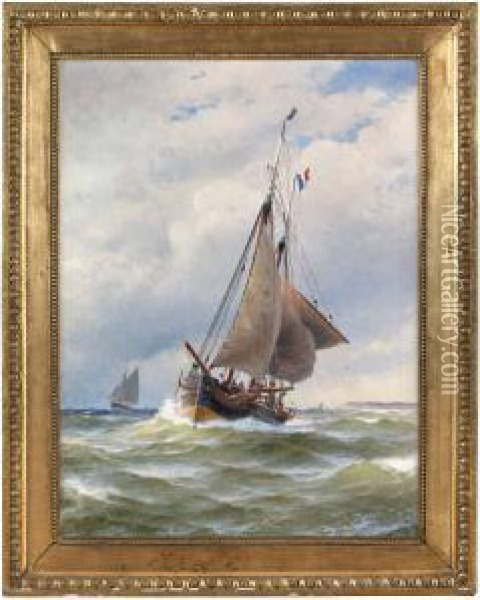 Chasse-maree Oil Painting - Jakob Hagg