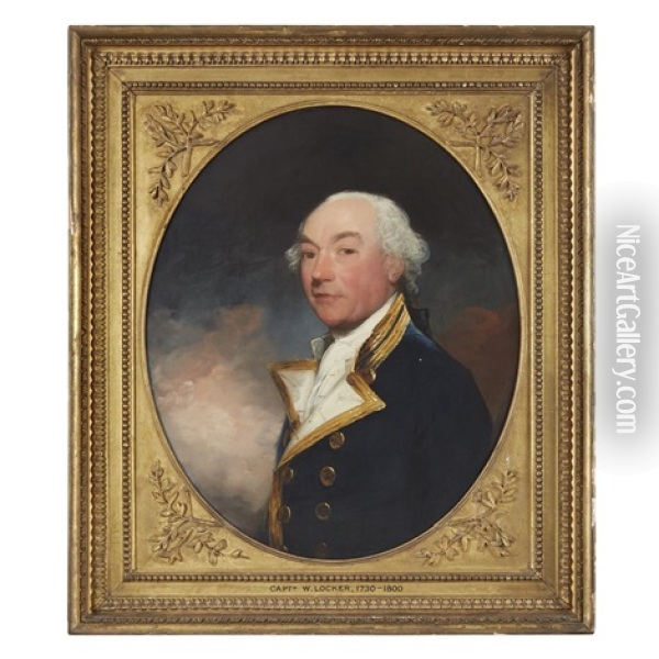 Portrait Of Captain William Locker Oil Painting - Gilbert Stuart