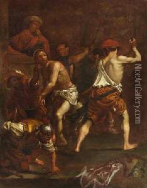Die Geiselung Christi Oil Painting - Johann Friedrich Sichelbein