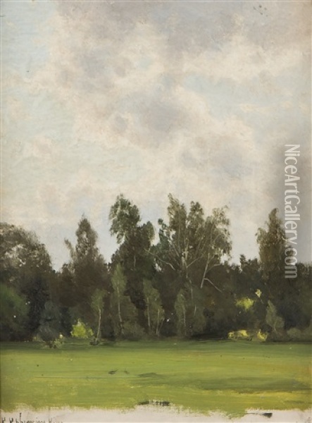 Forest Oil Painting - Konstantin Yakovlevich Kryzhitsky