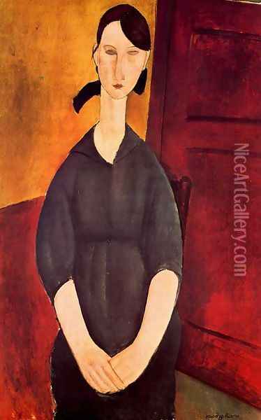 Portrait of Paulette Jourdain Oil Painting - Amedeo Modigliani