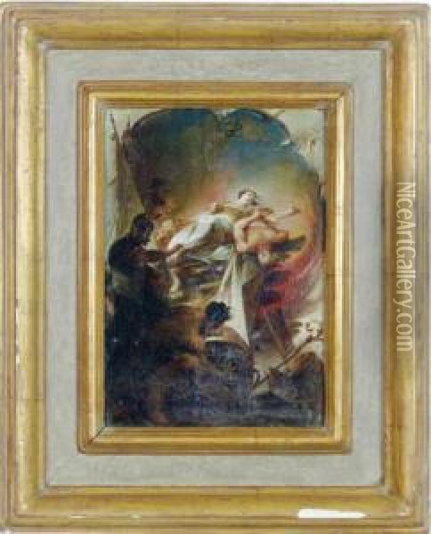 The Martyrdom Of A Saint Oil Painting - Johann Wolfgang Baumgartner