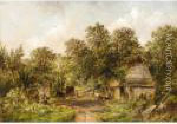 Near Plumstead, Kent Oil Painting - Alfred Vickers