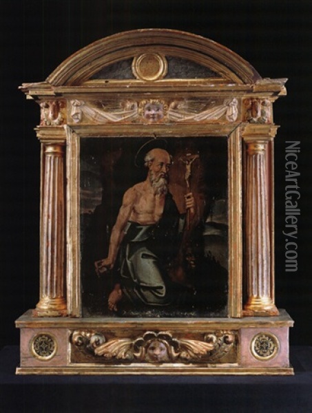 Der Heilige Hieronymus Oil Painting - Giovanni Battista Moroni