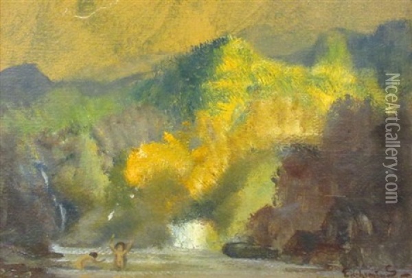 Sunlight Mount Oil Painting - Louis Michel Eilshemius