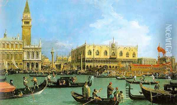 The Basin of San Marco on Ascension Day 1732 Oil Painting - (Giovanni Antonio Canal) Canaletto