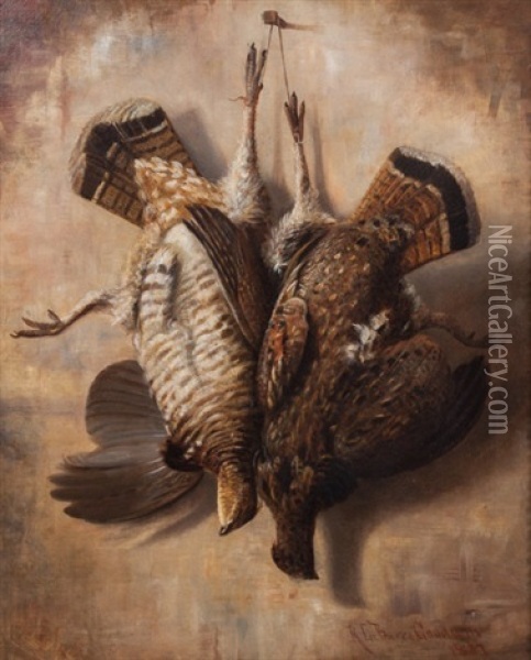 Ruffed Grouse Oil Painting - Richard La Barre Goodwin