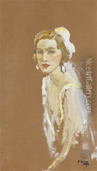 Mrs. Leo D'erlanger Oil Painting - John Lavery