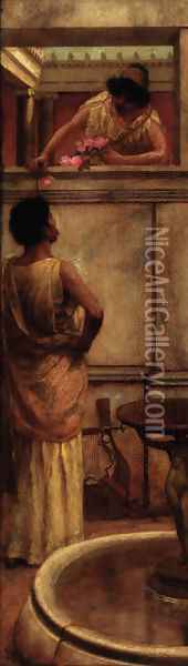 A Grecian Affair Oil Painting - Laura Theresa Epps Alma-Tadema